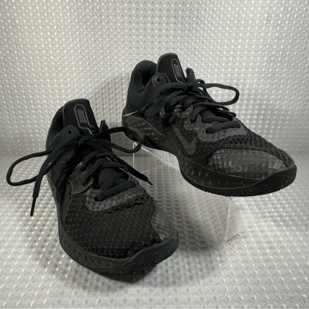 Nike Renew Elevate 2 Basketball Sneakers Triple Black Men’s Size 9.5